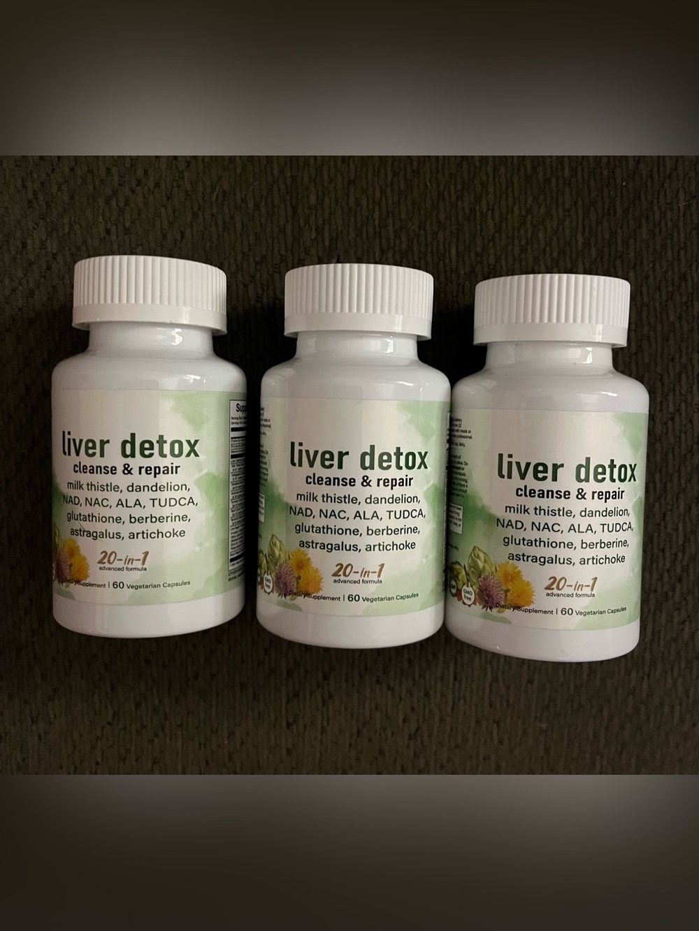 Liver Detox Cleanse & Repair Supplement - White - Unbranded